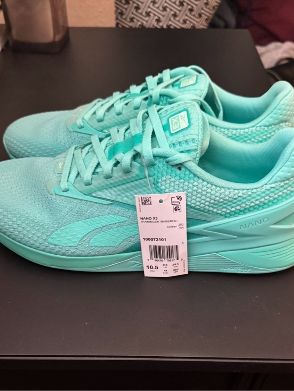Reebok Nano X3 Mens Training Shoes - Mint Green